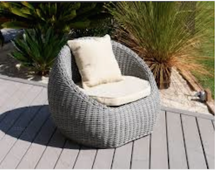 Fauteuil, de, jardin, en, résine, tressée, Maroc, Casablanca,  Agadir,
