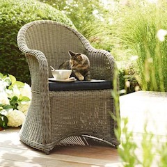 Fauteuil, de, jardin, en, résine, tressée, Maroc, Casablanca,  Agadir,