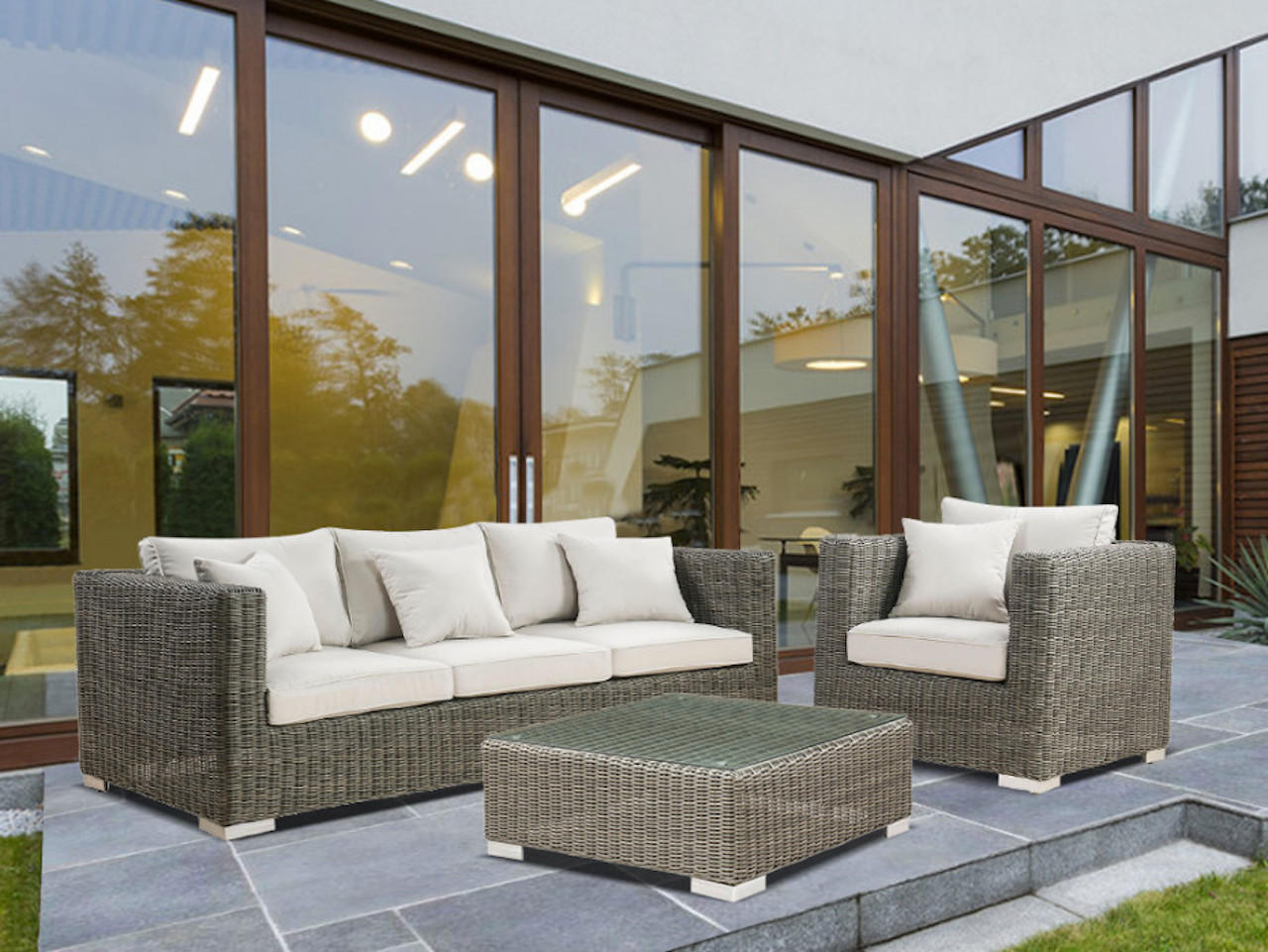 salon de jardin en rotin 